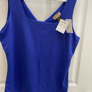 Boutique essentials size large reversible tank top nylon and spandex